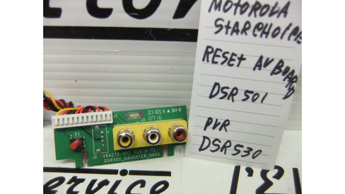 Motorola DSR530 reset av board